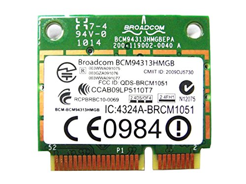 BroadCom BCM94313HMGB BCM2070 BCM4313 DW1701 Half Mini PCI-e BT Bluetooth WLAN Card for Dell YFHN7 miniatura 1