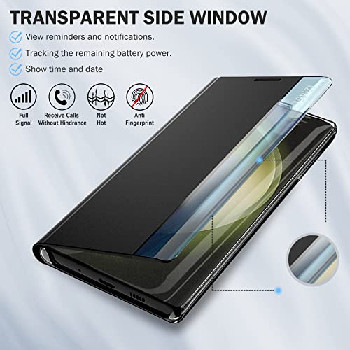 Coque Samsung S23 Ultra 5G étui rabat fin polycarbonate rigide - 4