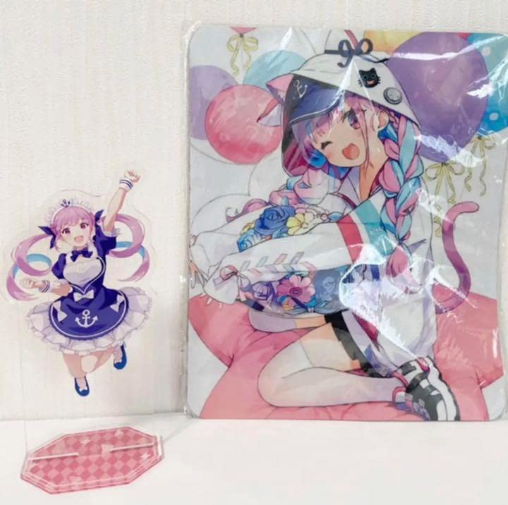 がおう先生 ホロライブ湊あくあ 等身大タペストリー 白スクver｜ゲーム  