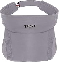 Vista 12 de Viseras solares para mujer con visera retráctil, visera de golf, protección UV, gorra de playa, tenis, correr, deporte, sombrero ajustable Blanco