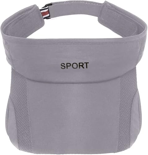 Miniatura 12 de Viseras solares para mujer con visera retráctil, visera de golf, protección UV, gorra de playa, tenis, correr, deporte, sombrero ajustable Blanco