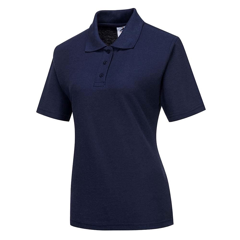 Portwest Womens Polo Shirt In Navy, Size Small Polyester/Cotton