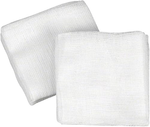 Gauze Swabs | Gauze Swabs | Compresses | 8-fold Non-Sterile | Pack of 100 (5 x 5 cm)