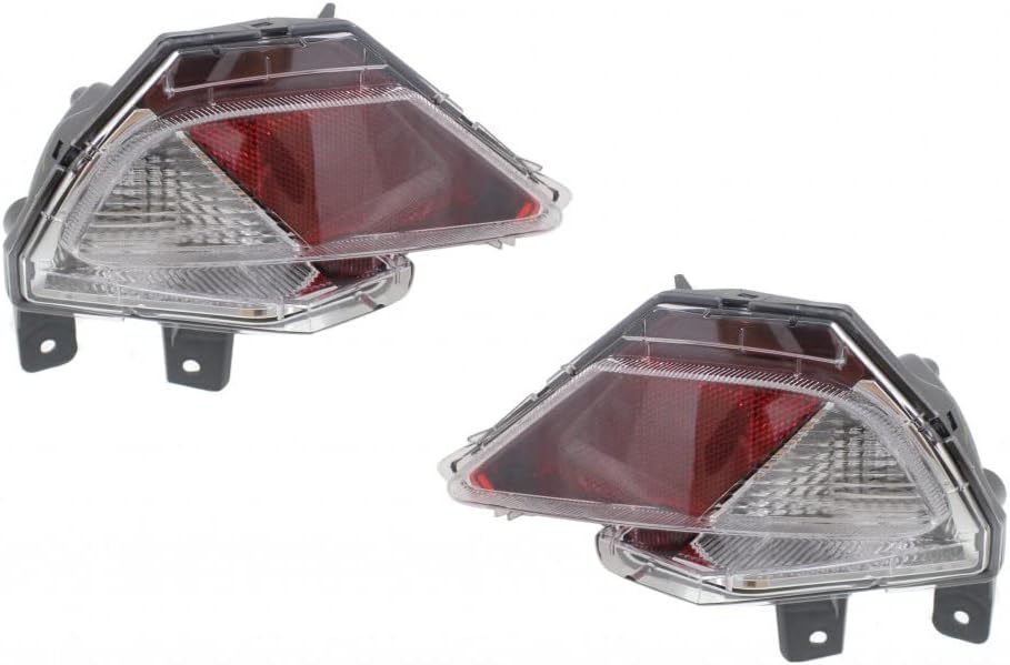 For Toyota RAV4 Rear Reflector and Back Up Lamp Assembly 2016 2017 2018 Pair Driver and Passenger Side For TO2882107, TO2883107 | 81490-0R040, 81480-0R040