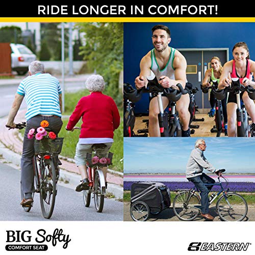 Eastern Bikes Big Soft Bike Seat for Seniors - Indoor – Stationary 