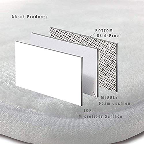 NiYoung Badezimmer-Dekorationen, 3-teiliges Set, schickes schwarz-goldenes Marmor-Memory-Schaum, Badezimmerteppich-Set, Konturmatte, Deckelbezug, wasserabsorbierend, rutschfest, WC, Wanne – Bild 3