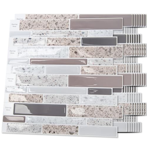 Art3d Backsplash Tile for Kitchen Peel and Stick, 10 Sheets