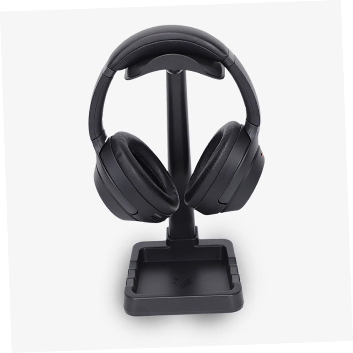 Soporte para Auriculares de Ordenador Multifuncional Base Estable Negro