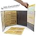 Stratagem The Master's Tome 4-Panel Customizable GM Screen with Free Inserts – Dry Erase, Dungeon & Game Master Accessory for Tabletop RPG Campaigns (Red)