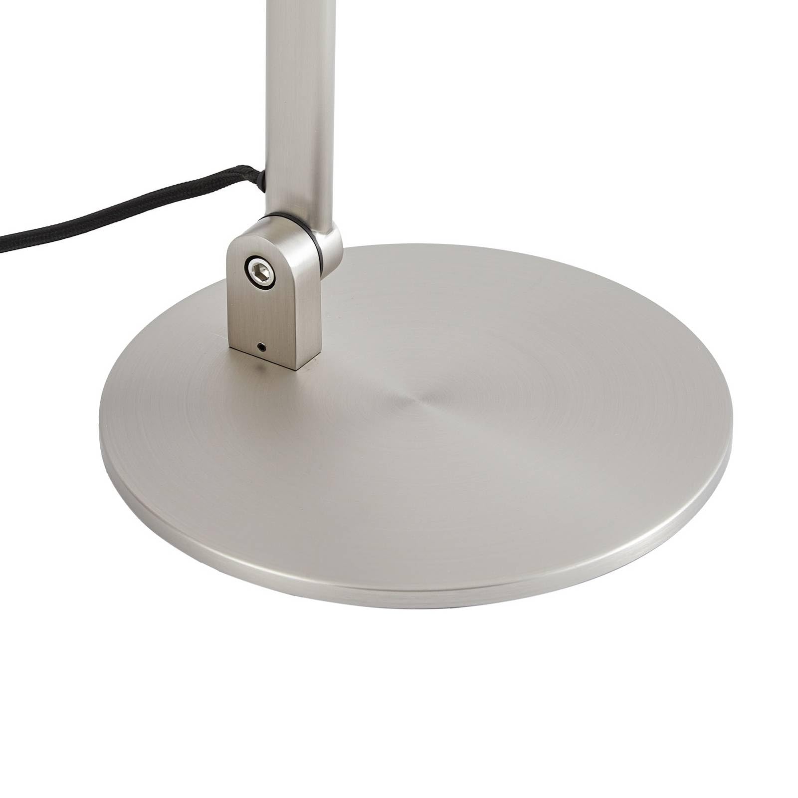 Lucande Tischlampe Silka (Modern) in Alu aus Metall (1 flammig, E27) - Tischleuchte Schreibtischlampe Nachttischlampe Wohnzimmerleuchte