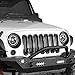Hooke Road Matte Black Headlight Bezels Headlight Cover Trim for 2007-2015 Jeep Wrangler JK & Wrangler Unlimited