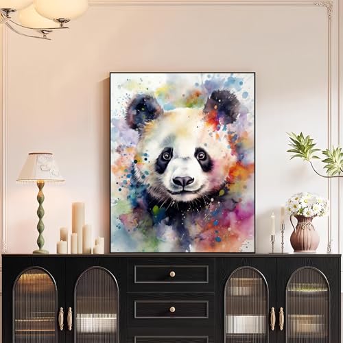 XTCIXAL Paint by Numbers Kit for Adults Beginners, Panda Paint by Number for Adult - 16" Wx20 L, Panda Acrylic Canvas Painting Kits for Gifts Home Wall Decor — view 4
