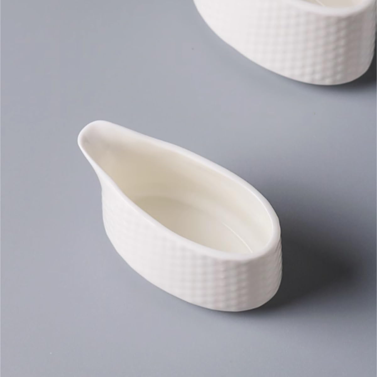 Salsiera per condimenti per insalata, in ceramica, per cibo occidentale, salsa, caffè e latte, salsa, per cucina e ristorante (9,3 x 5 cm)