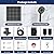 Airlex Shower Head 8'' Rain Shower Head with Handheld Spary, High Pressure Rainfall Showerhead and 4 Modes Handheld Shower Heads Built-in Power Wash with 71 Inch Stainless Steel Hose, Matte Black