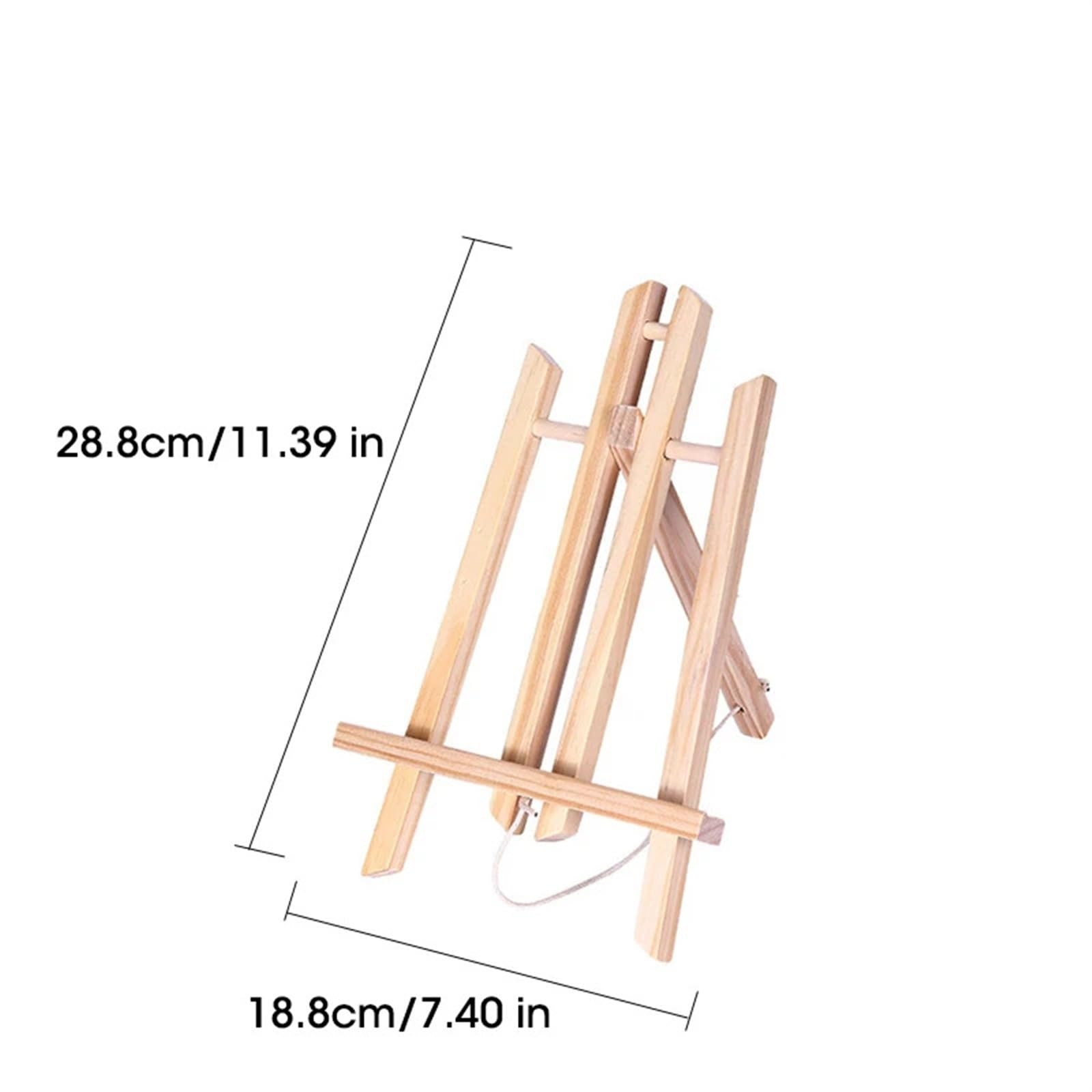 Sztaluga malarska z trójnogiem, Do malowania Składany wyświetlacz biurkowy o wysokości 20–50 cm Uchwyt trójkątny Materiały artystyczne do(18.8x28.8cm)