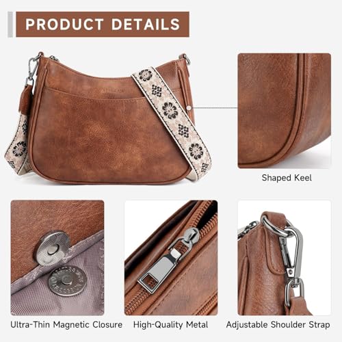 Image of ITALISH Sling Bags for Women PU Leather Crossbody Ladies Purse for Women and Girls with Adjustable Strap