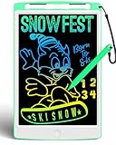 bravokids LCD Writing Tablet for Kids Toys, 10 Inch Colorful Erasable Doodle Board Drawing Pad for Kids, Car Trip Educational Toys Birthday Gift for 3 4 5 6 7 Girls Boys Toddlers