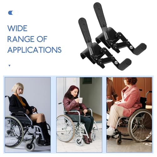 Palancas de freno para silla de ruedas de metal resistente y mango largo 6