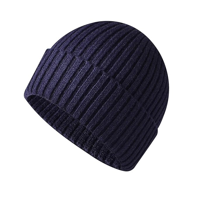Ribbed Knit Beanie - Soft & Warm Winter Hat for Men & Women | Unisex Stretchable Thermal Cap for Cold Weather | for Outdoor Activities, Skiing, and Casual Wear