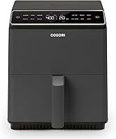 Vista 10 de Cosori TurboBlaze - Freidora de aire 9 en 1 de 6 cuartos de galón, control inteligente, 90 ° a 450 °F, recordatorios de agitación, calentamiento