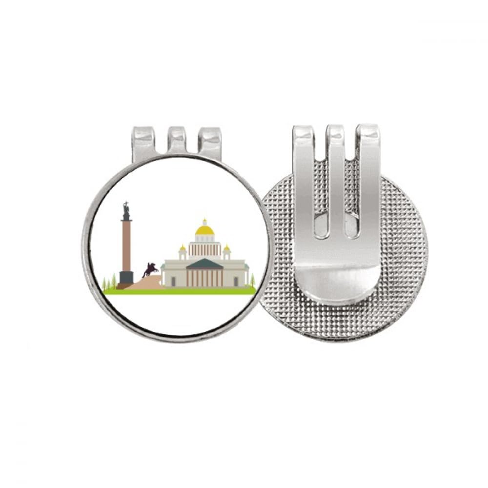 Marqueur de balle de golf aimanté Russie accessoire chapeau émail - 4