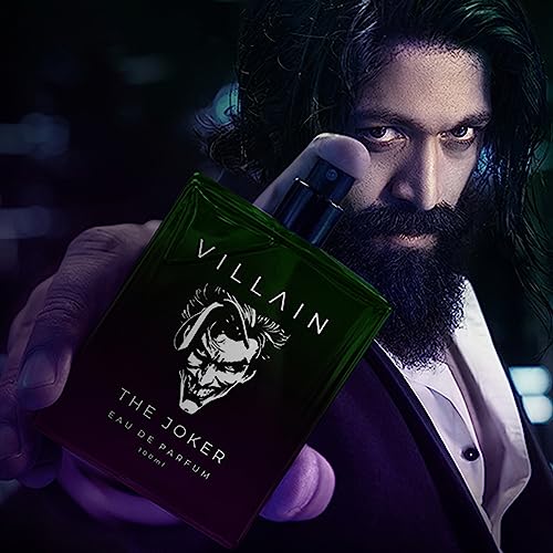 Image of VILLAIN The Joker Limited Edition Edp Perfume For Men 100Ml | Premium Long Lasting Perfume | Woody Citrus Masculine Fragrance | Luxury Perfume For Men, Liquid