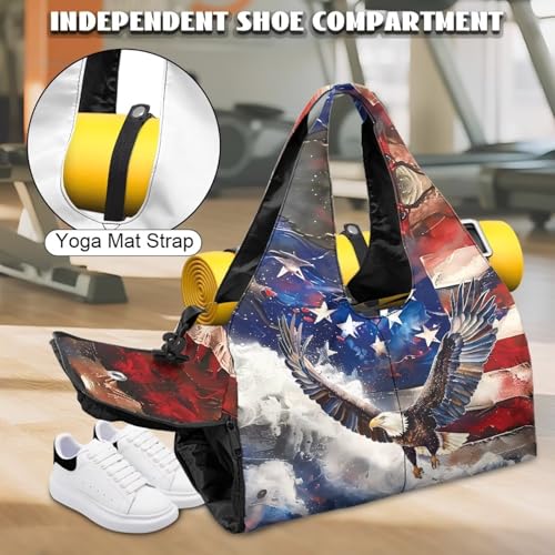 Workout Bag for Men Waterproof Gym Duffle Bag with Wet Pocket, Shoes Compartment Small Duffle Bag Lightweight Breathable Overnight Bag4