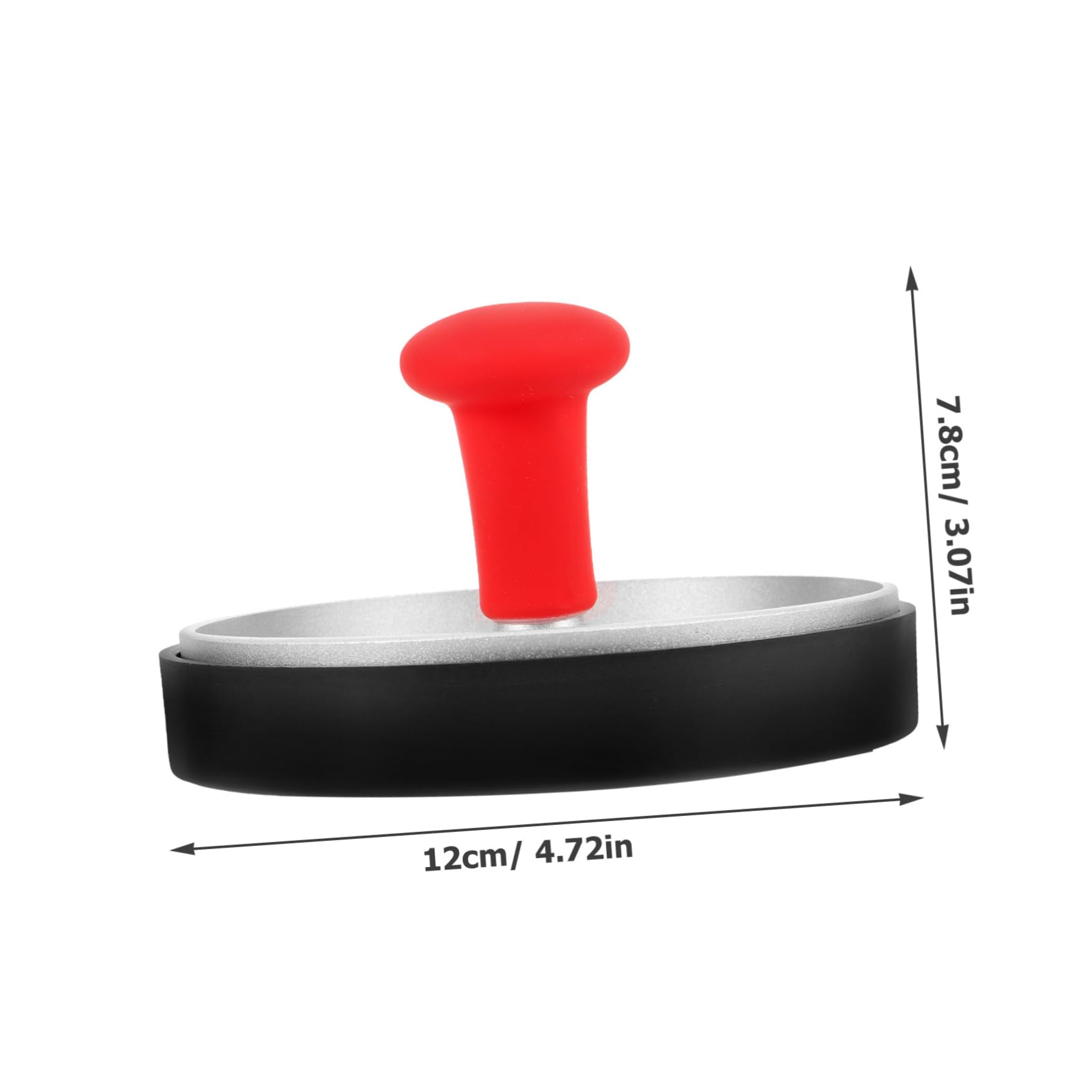 Abaodam 2 Pezzi Pressa per Carne Stampo per Burger Patty Premere Schiacciapatate Pressa per Hamburger Pressa di Carne Macinata Pressa Peso Cottura Silver Acciaio Inossidabile