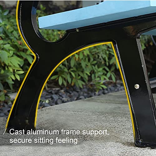 Muebles de jardin comodos con acabado de madera noble y metal 4