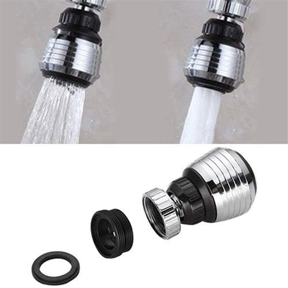 360 Degree Rotary Swivel Faucet Nozzle Anti-splash Water Filter Adapter Shower Head Bubbler Saver Tap for Bathroom Kitchen — view 5