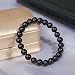 MAIBAOTA Black Obsidian Bracelet for Women Men, Healing Crystal Bracelet, 8 mm Natural Stone Black Bracelet, Crystal Jewelry Birthday Gifts, Round Gemstone Beaded Bracelets