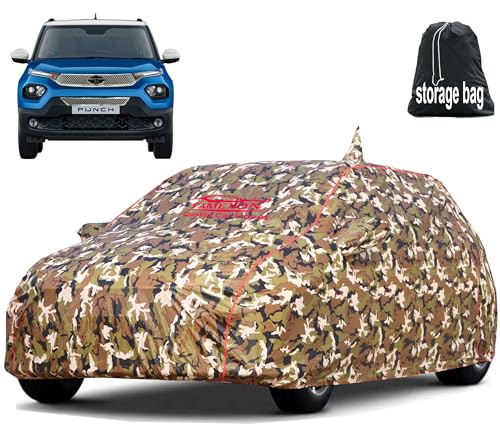 Image of Tata Punch Car Cover Waterproof with Free Bag and All Weather for Car Cover,100% Waterproof Outdoor Car Covers Rain Snow UV Dust Protection. Custom Fit