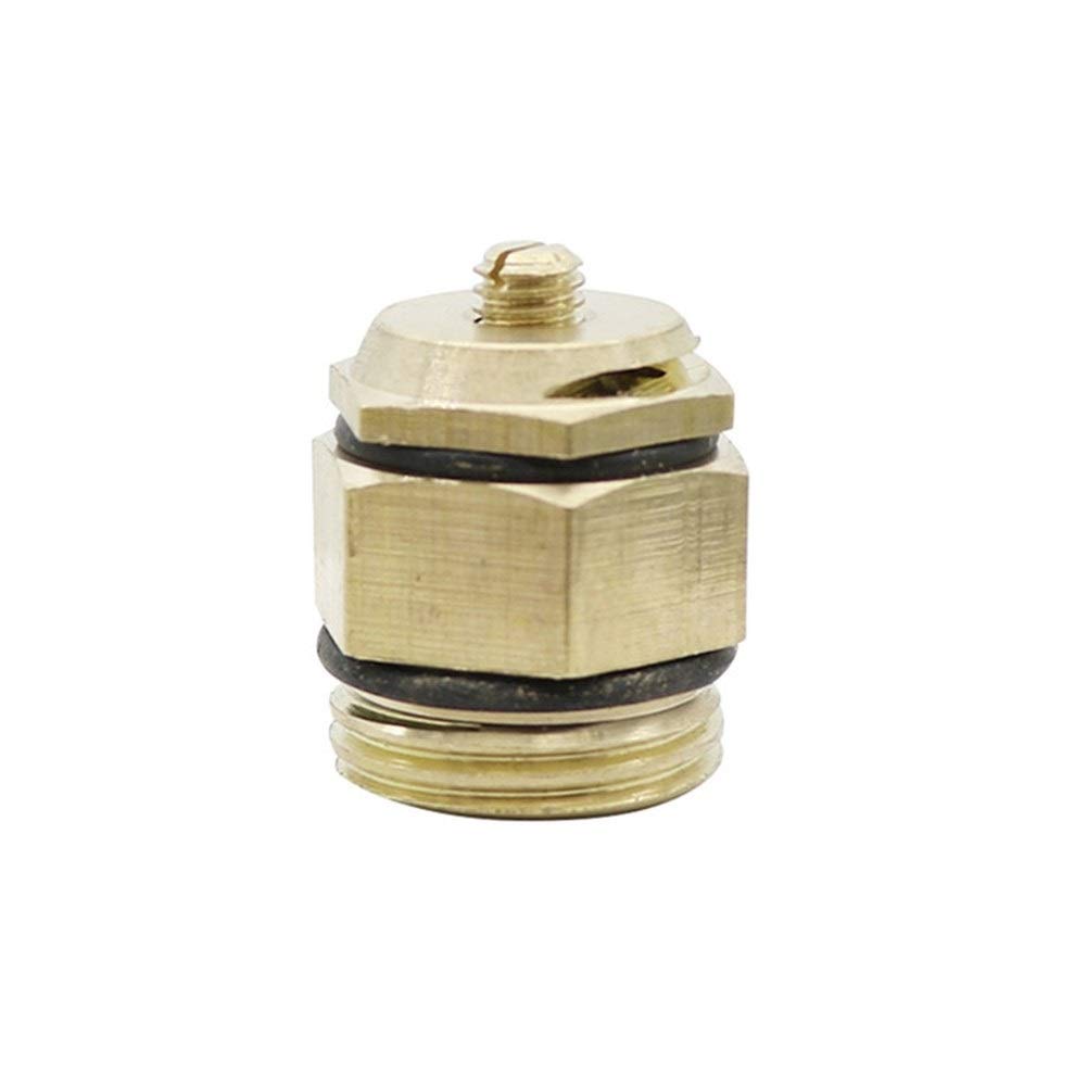 Kit de manguera de rociadores de plantas 180 grados Refracción boquilla ajustable de agua de atomización del aerosol boquilla for Conexión de PE tubería con 1/2" Male Thread 20 PC (Color : Brass)