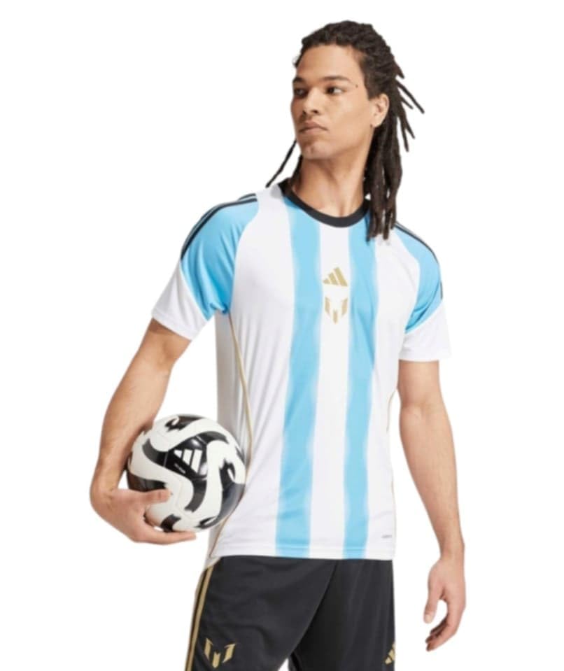 Adidas Men's Messi Training Jersey White/Semi Blue...