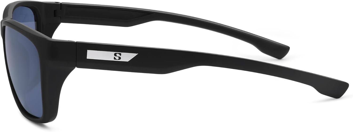 SOJOS Polarized Square Sunglasses Men Womens, TR90 Lightweight Frame UV Protection Shades - Image 4