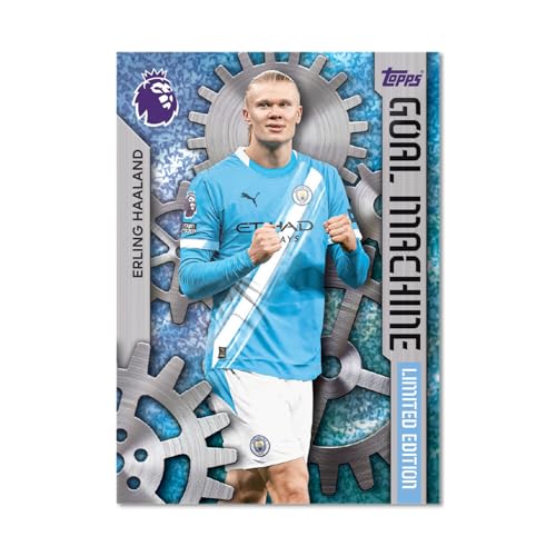 Topps Premier League 2025/2026 Collectible Football Trading Cards, Mega Tin "Goal Machines" with 40 Cards + 3 Exclusive "Goal Machines" Limited Edition Cards, Officially Licensed Product