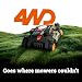 Worx Landroid Vision Cloud 4WD Robot Lawn Mower, No Perimeter Wire Robot Mower for 1/2 Acre, AI Obstacle Avoidance + RTK Cloud Navigation, 84% Slope, Auto Mapping, App Control, Cut-to-Zero, WR342