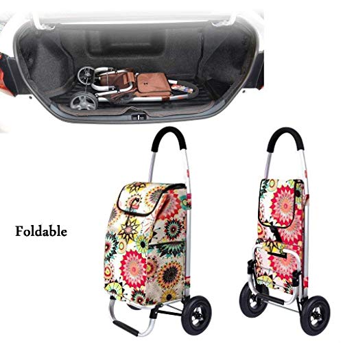 HYY-YY Einkaufstrolley Kletterwagen Einkaufswagen Einkaufswagen Klappwagen Gepäckwagen Größe: 45 x 39 x 89 cm – Bild 6