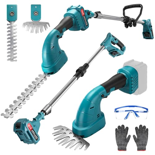 4 in 1 Akku Teleskop Heckenschere kompatibel mit Makita 18V...