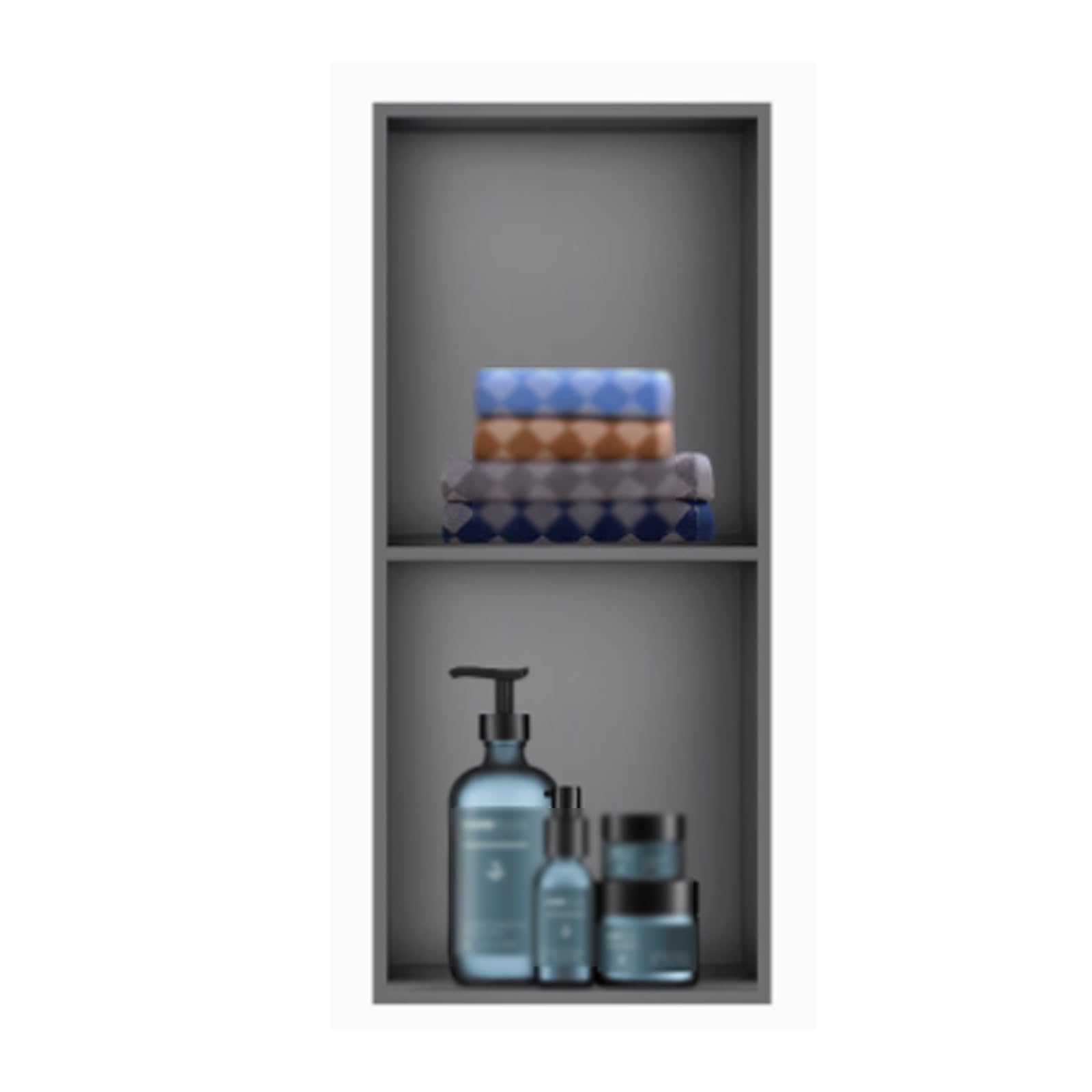 Cabine de douche encastrée en acier inoxydable pour maison contemporaine
