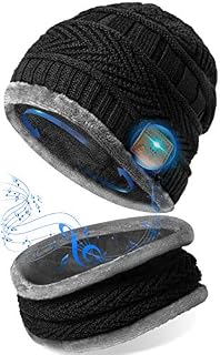 Gifts for Men Bluetooth Beanie Hat - Secret Santa Gifts Xmas Stocking Fillers for Men Women Teenagers Boys Girls Adults Christmas Eve Box Fillers, Cool Stuff Tech Gadgets Gifts Music Hat w/ Headphones