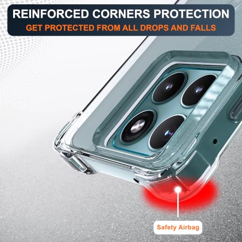 Image of CEDO Cover for Moto Edge 70 Fusion (5G) | Camera Protection Shockproof Bumper-Edge | 360 Degree Protection Acrylic Crystal Clear TPU+PC | Transparent Back Case Backcover (Transparent)