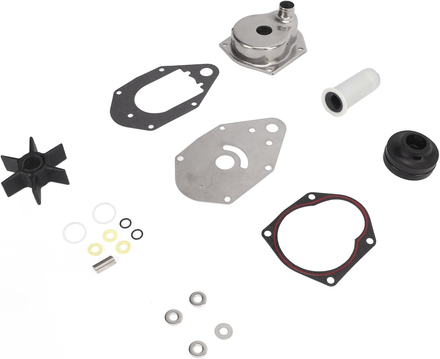 46‑812966A12, Water Pump Rebuild Set Durable Rubber Complete Stainless