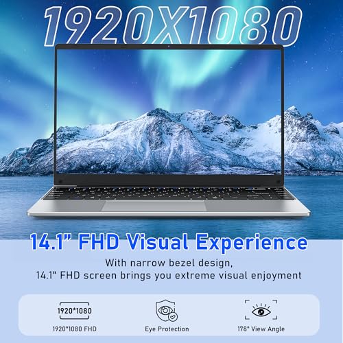 Image of NIAKUN Laptop, Window 11 Pro Laptop Computer 2026, 15.6 Inch Lap Top, N5095 Laptop Computer, 8GB RAM 512GB SSD, WiFi 2.4G+5G, BT 4.2, Mini HDMI