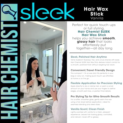 Hair Chemist Cera para Cabello SLEEK 1.76 oz Vainilla miniatura 5