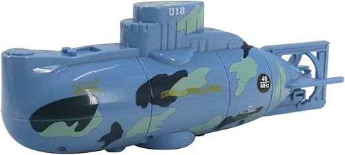 Miniatura 2 de GoolRC Mini RC submarino de control remoto barco impermeable buceo juguete regalo para s y s (azul)