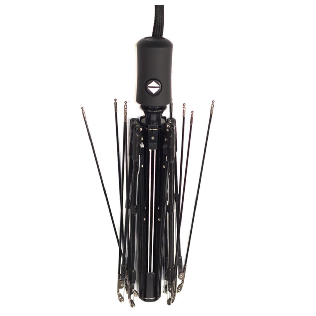 Accesorios para paraguas kit de reparación de paraguas mini Piezas duraderas Accesorios prácticos sombrillas costillas de reparación de paraguas plegables planchar Black