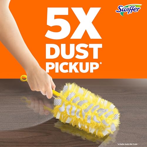Swiffer Dusters Heavy Duty Multi-Surface Duster Refills for Cleaning, Unscented, 11 Count