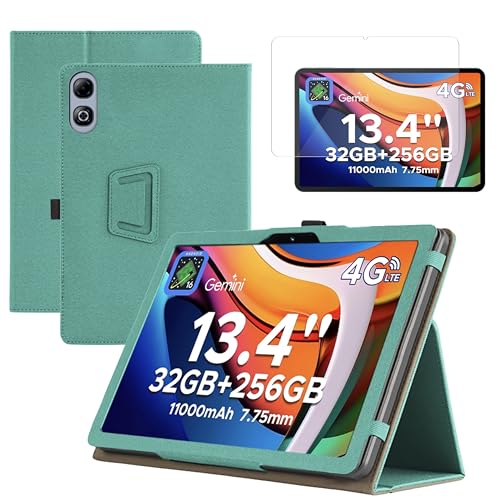 For DOOGEETab U13PRO / POCKAM/AORLYM P13PRO �P�[�X 13.4�C���` �^�u���b�g �J�o�[ RUIXH PU�f�� �����h�~ ����~�� �����u���P�b�g�@�\ �y���X���b�g�f�U�C�� �ی�t�B���� �w��h�~ �ϏՌ� �^�u���b