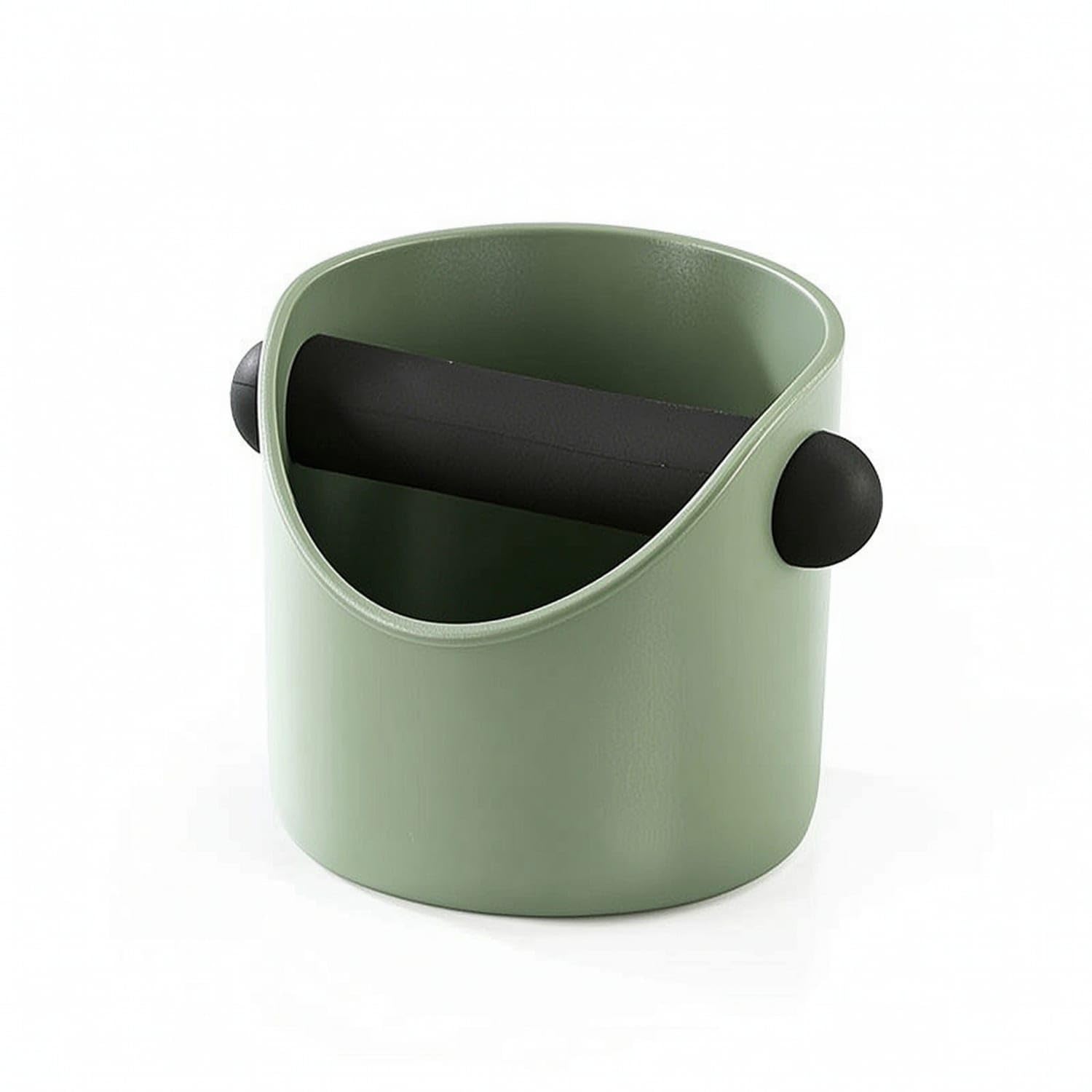 Easy-Clean Knock Box with Removable Bar Non-Slip Espresso Knock Box Compact Espresso Dump Bin Countertop for Baristas, Kitchen Countertops, Mint Green-image-43